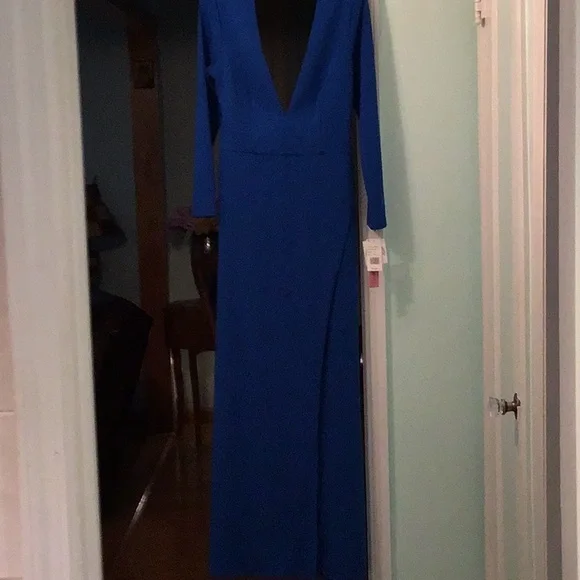AQUA WOMENS FORMAL GOWN ROYAL BLUE SIZE 12 - Picture 2 of 16